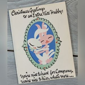 🎅🏼 RARE 1940s Vintage Funny Naughty Christmas Card - Bundle to Save $ 🎅🏼